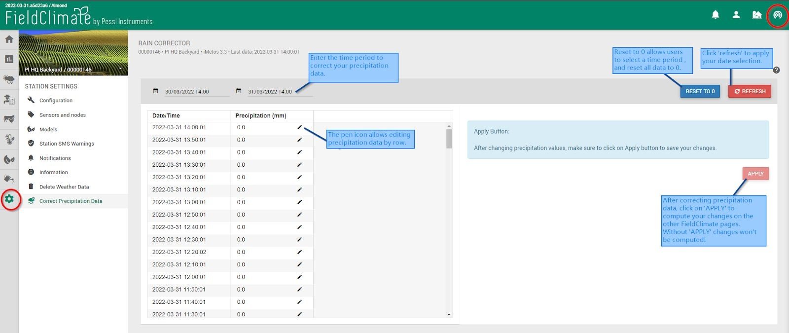 Manual de dados de precipitação correctos_fieldclimate