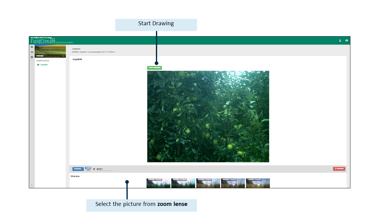 Fruchtdurchmesser tool_fieldclimate manual